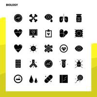 25 Biology Icon set Solid Glyph Icon Vector Illustration Template For Web and Mobile Ideas for business company