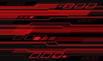 Abstract black red line circuit cyber geometric  design ultramodern futuristic technology background vector