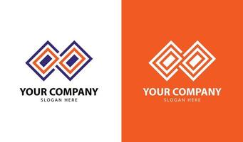 corporate company logo abstract monogram vector