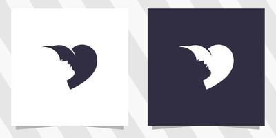 plantilla de diseño de logotipo de belleza de amor vector