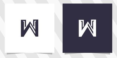 letter w logo design template vector