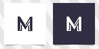plantilla de diseño de logotipo letra m vector