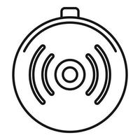 Wireless modern charger icon, outline style vector