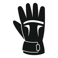 icono de guantes de invierno, estilo simple vector