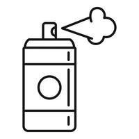 Deodorant spray bottle icon, outline style vector