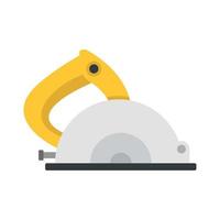 Circular saw icon, flat style vector