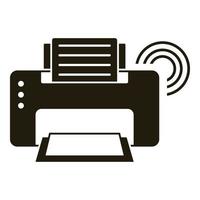 Smart printer icon, simple style vector