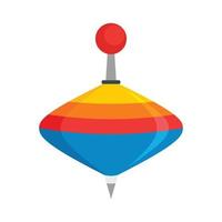 Whirligig toy icon, flat style vector