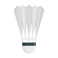 Badminton shuttlecock icon, flat style vector