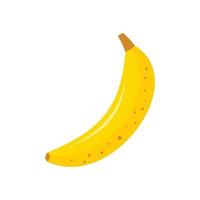 Whole banana icon, flat style vector