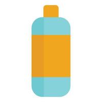 icono de botella de bebida, estilo plano vector