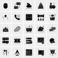 25 iconos de negocios universales vector ilustración de icono creativo para usar en proyectos relacionados con la web y dispositivos móviles