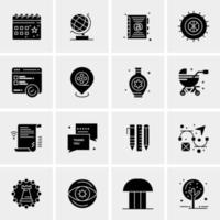 16 Universal Business Icons Vector Creative Icon Illustration to use in web and Mobile Related project