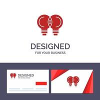 Creative Business Card and Logo template Idea Innovation Mechanic Thinking Vector Illustration