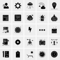 25 iconos de negocios universales vector ilustración de icono creativo para usar en proyectos relacionados con la web y dispositivos móviles