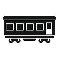 Passenger wagon icon, simple style vector