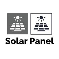 Solar energy technology icon illustration vector