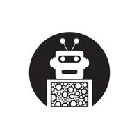 Robot icon vector