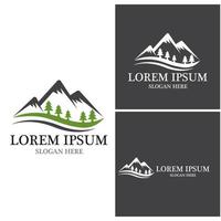 Mountain icon Logo vector