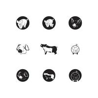 Pig Icon And Symbol Vector Illustration