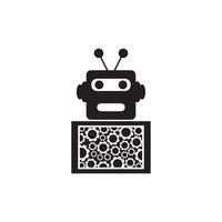 Robot icon vector