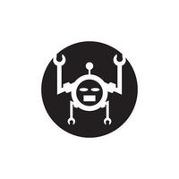 Robot icon vector