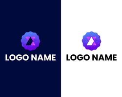 plantilla de diseño de logotipo de empresa moderna letra o y x vector