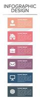 Infographic Design template business flat background element set design vector