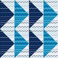 patrón sin costuras ondulado dibujado a mano. extracto, zig zag, líneas, mosaico, ornamento vector