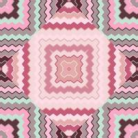 Creative zig zag wave seamless pattern. Hand drawn lines mosaic ornament. Retro stripes print wallpaper. vector