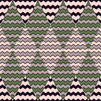 Zig zag wave seamless pattern. Hand drawn lines mosaic ornament. Retro stripes print wallpaper. vector