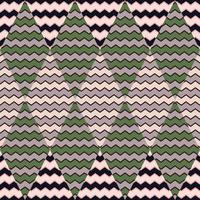 Zig zag wave seamless pattern. Hand drawn lines mosaic ornament. Retro stripes print wallpaper. vector