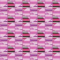 Hand drawn Tribal wave lines seamless pattern. Abstract zig zag mosaic tile ornament. vector