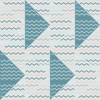 patrón sin costuras ondulado dibujado a mano. extracto, zig zag, líneas, mosaico, ornamento vector