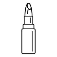 Sexy lipstick icon, outline style vector