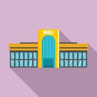 Business mall icon, flat style vector