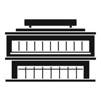 City mall icon, simple style vector