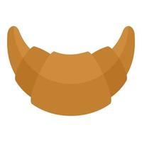 Croissant icon, flat style vector