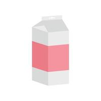 Juice pack icon, flat style vector