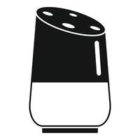 Future smart speaker icon, simple style vector