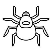 Infection mite icon, outline style vector