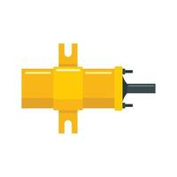 Car ignition bobbin icon, flat style vector