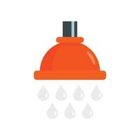 Water drop wash icon, flat style vector