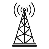 Gsm tower icon, simple style vector