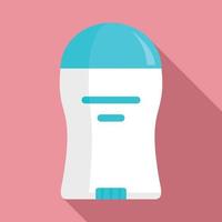 Deodorant roll stick icon, flat style vector