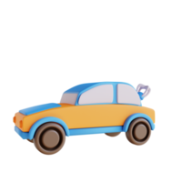 3D illustration toy car png