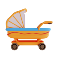 3D-Darstellung Kinderwagen png