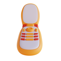 3d illustration bébé téléphone png