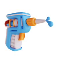 juguete de pistola de agua de ilustración 3d png