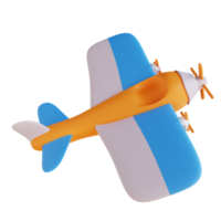 3D illustration toys plane png